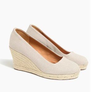 J. Crew Factory Canvas Espadrille Wedges. Sz 7.5
